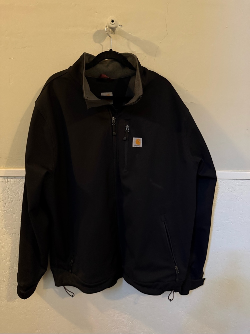 Carhartt Men's Black Performance Softshell Jacket with Gray Lining
